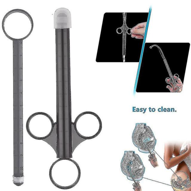 Siringhe applicatrici lubrificanti riutilizzabili Tubo lubrificante tiratore con tappo Ro liscio per adulti uomini donne 2PCS (3PCS) on Productcaster.