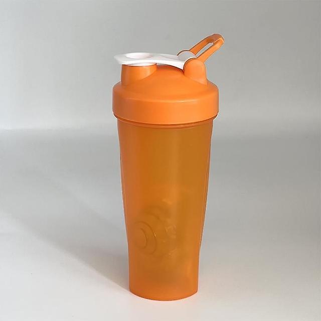 hiwhale 600Ml Protein Shaker Bottle Protein Powder Shake Cup For Gym Ffitness Shaker Orange 1 pc on Productcaster.