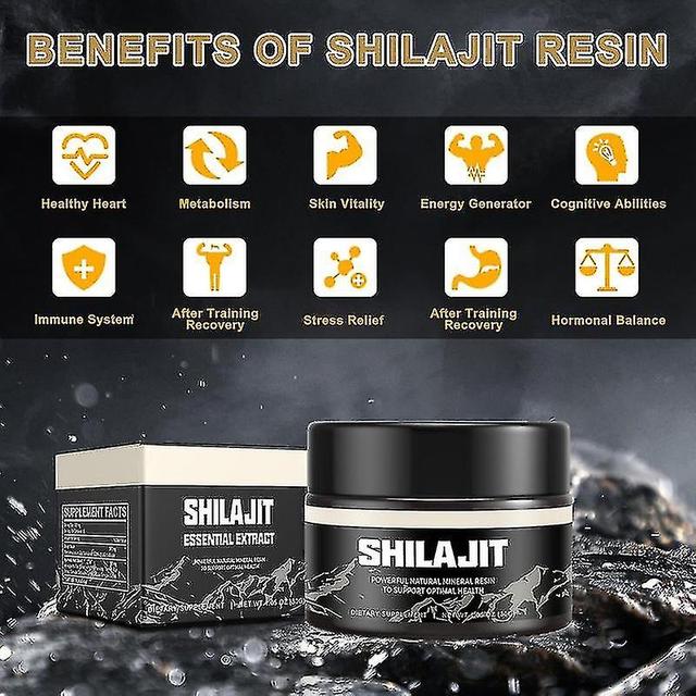 Mike 100% Pure Himalayan Shilajit Resin, Shilajit Resin Holistic Health Supplements Rich In Fulvic Acid&minerals Support Energy Immune 4Pcs - 120g on Productcaster.