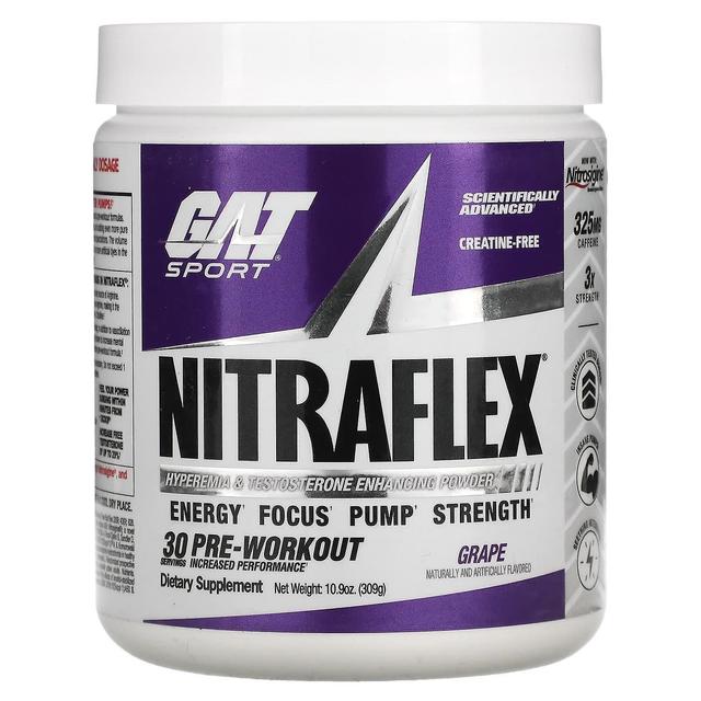 GAT, Sport, NITRAFLEX, Grape, 10.9 oz (309 g) on Productcaster.