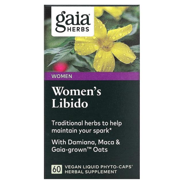 Gaia Herbs Gaia-yrtit, naisten libido, 60 vegaanista nestemäistä fytokorkkia on Productcaster.