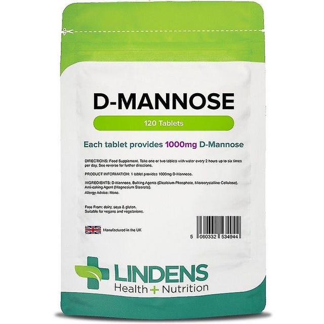 Lindens D-Mannose 1000mg Comprimidos 120 (4944) on Productcaster.