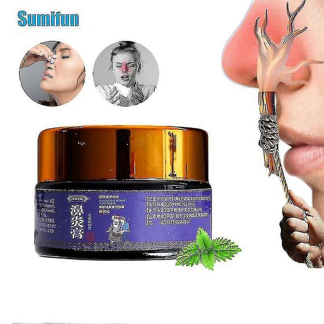 20g Herbal Rhinitis Treatment Cream Nose Cool Essential Oil Sinusitis Cold Nasal on Productcaster.