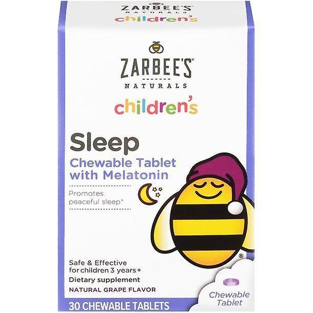 Zarbees Zarbee's Naturals Children's Sleep With Melatonin, Grape, 30 Chewable Tablets on Productcaster.