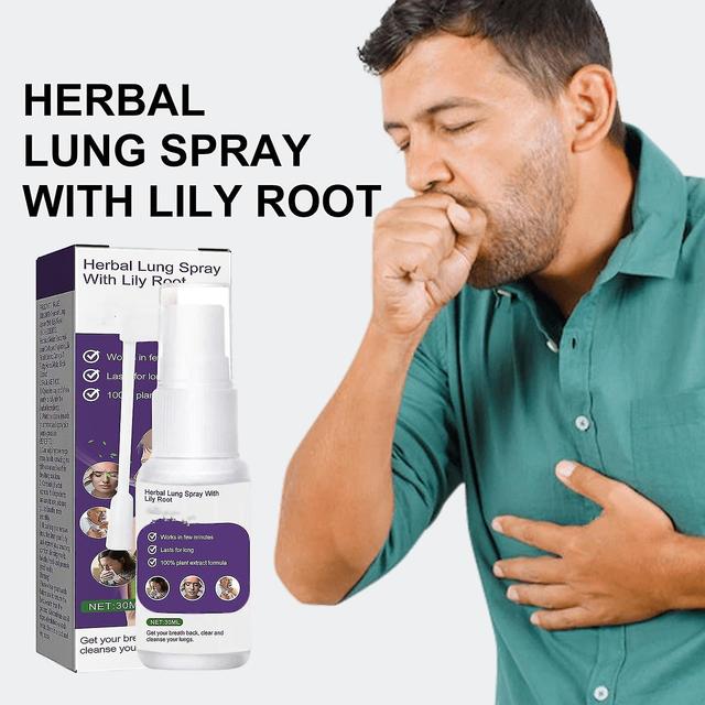 Herbal Lung Cleanse Spray, Organic Lung Health Supplement, Respiratory Support Lung Cleansing Herbal Mist Promotes Lung Health 4pcs - 120ml on Productcaster.