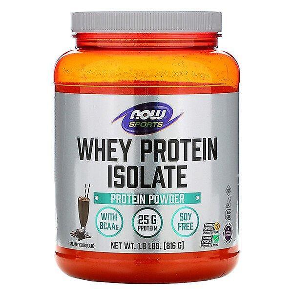 NOW Foods Nu Voedingsmiddelen, Sport, Wei Eiwit Isolaat, Romige Chocolade, 1.8 pond (816 g) on Productcaster.