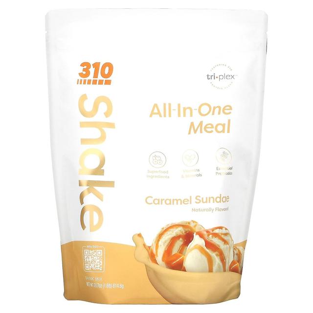 310 Nutrition, All-In-One Meal Shake, Caramel Sundae, 28.7 oz (814.8 g) on Productcaster.