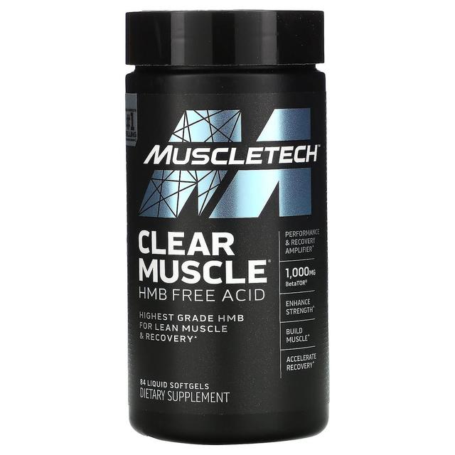 MuscleTech, kirkas lihas, HMB-vapaa happo, 84 nestemäistä pehmeää geeliä on Productcaster.