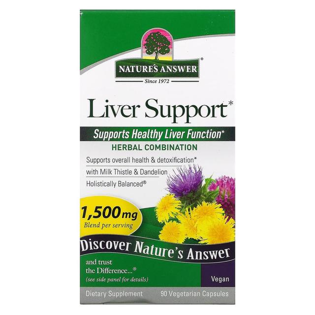 Nature's Answer Resposta da Natureza, Suporte de Fígado, 500 mg, 90 Cápsulas Vegetarianas on Productcaster.