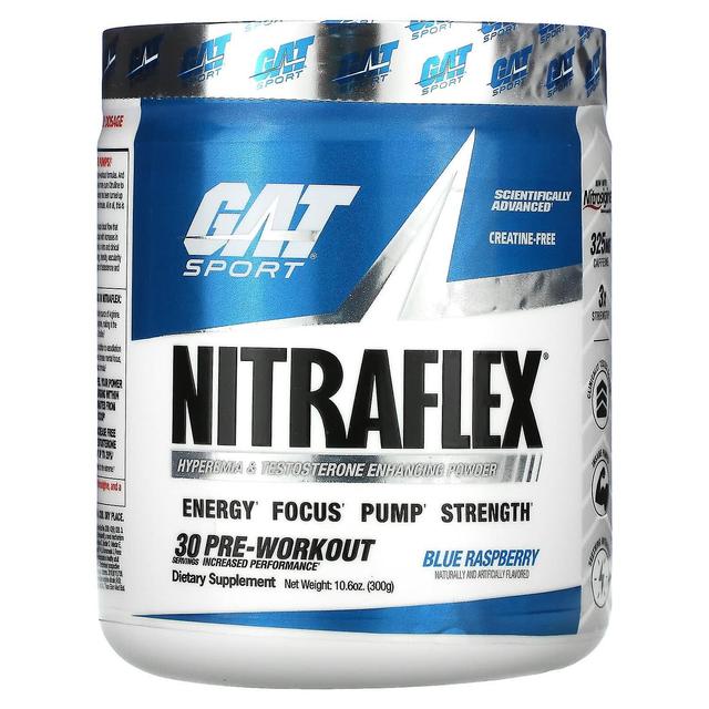 GAT, Sport, NITRAFLEX, Blue Raspberry, 10.6 oz (300 g) on Productcaster.