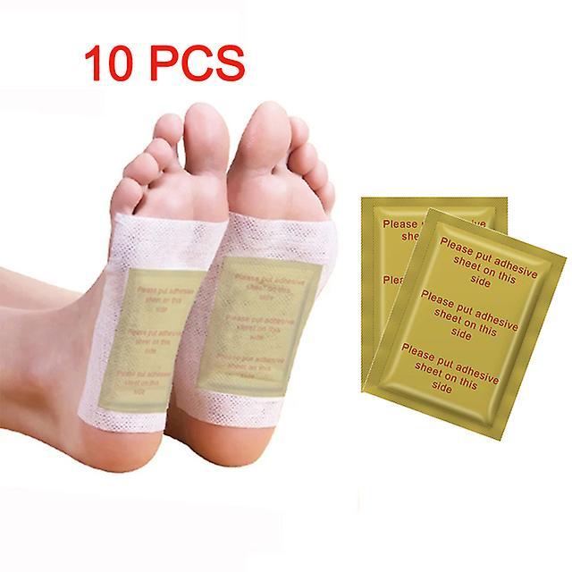 Koolmei 10pc Detox Foot Patch Anti-gonfiore Ginger Feet Patch Natural Herbal Toxin Cleansing Adhesive Detox Improve Sleep Foot Care Tool Type 01 on Productcaster.