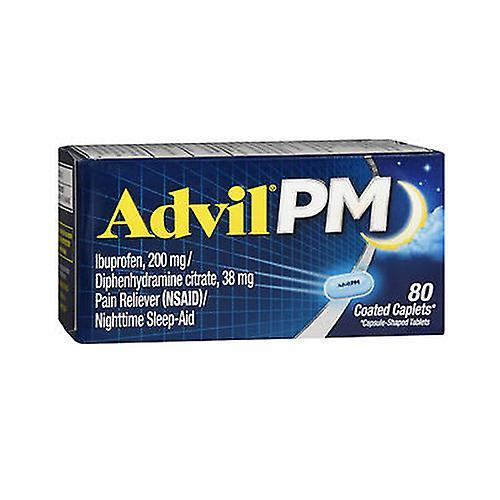 Advil Pain Reliever And Nighttime Sleep Aid, 80 Caplets (Pack of 4) on Productcaster.