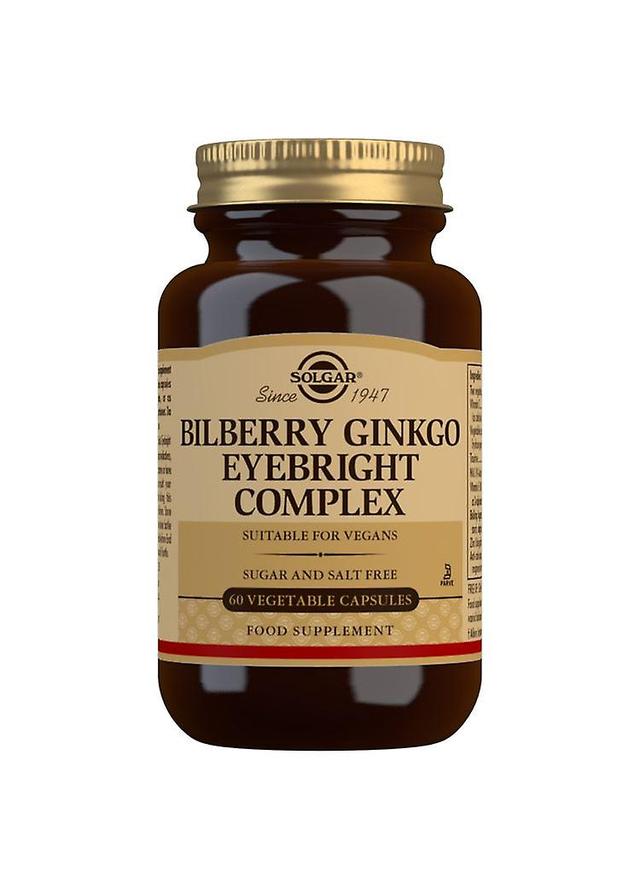 Solgar Bilberry Ginkgo Eyebright Complex - 60 Vegicaps on Productcaster.