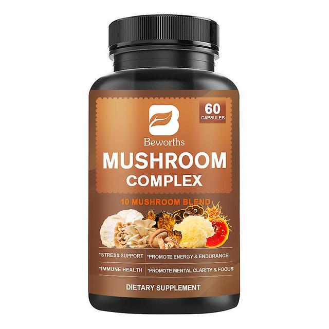 Bw Reishi Ganoderma Cordyceps Militaris Sinensis Extracts Mushroom Complex Pills Energy Support Improve Health Immune System Tib 60 pills on Productcaster.