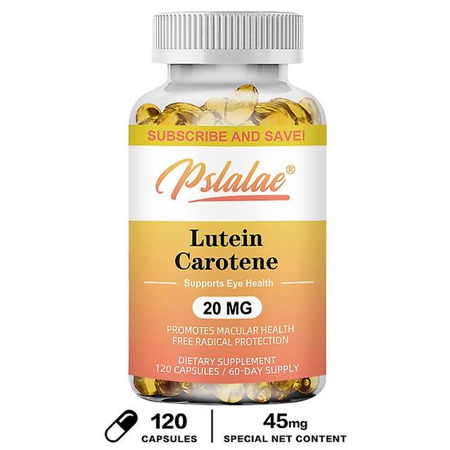 Vorallme Lutein Kapseln lindern Augenstress und blaues Licht Makula schützen Anti-Aging-Gesundheit und Sehschutz Zeaxanthin-Carotin 120 Capsules on Productcaster.