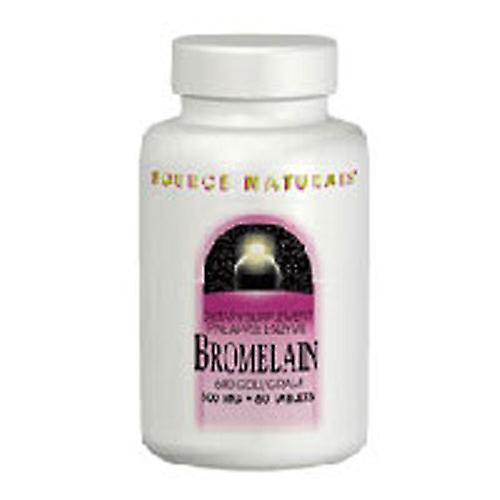 Source Naturals Quelle Naturals Bromelain, 500 mg, 2000 GDU/G 60 Tabletten (Packung mit 3 Stück) on Productcaster.