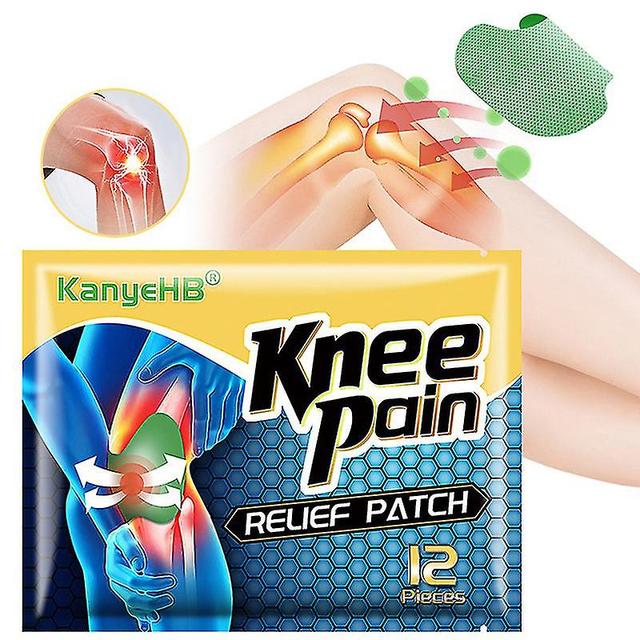 12 sztuk Knee Relief Patches Kit Knee Joint Pain Plaster Wormwood Extract Naklejka on Productcaster.