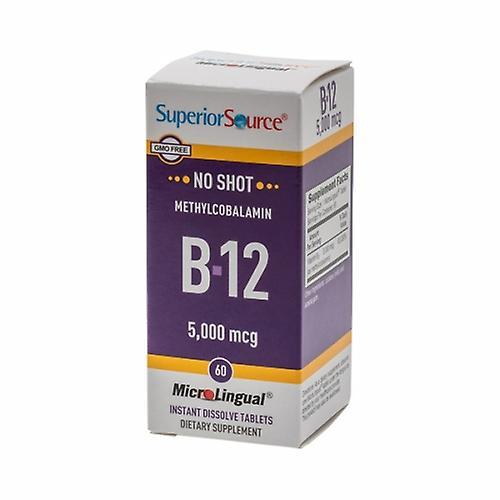 Superior Source Vynikajúci zdroj bez výstrelu Metylkobalamín B-12, 5000 mcg, 60 kariet (balenie po 1) on Productcaster.