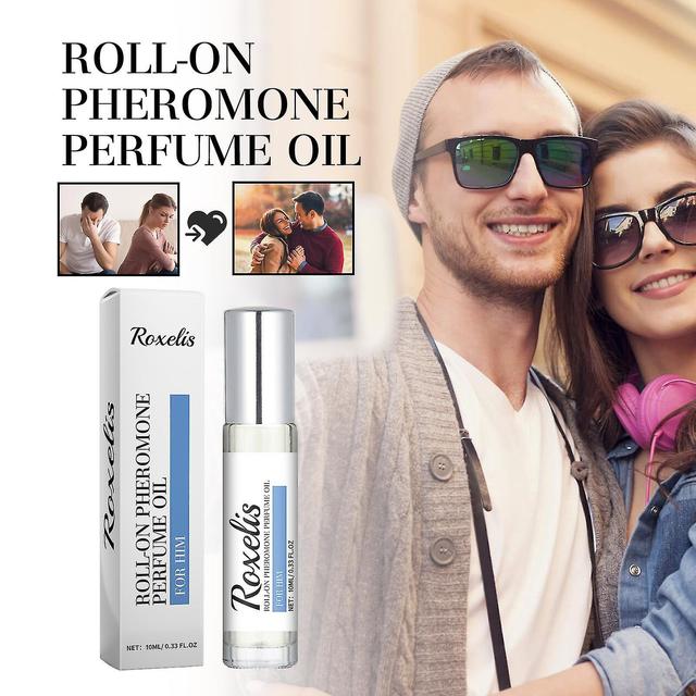 Lgigi Pheromon-Parfümöl für Ihn, 10ml Roll-On-Pheromon-Parfümöl für Männer, Valentinstag-Pheromon Kölnisch, Männerparfüm 2pcs on Productcaster.