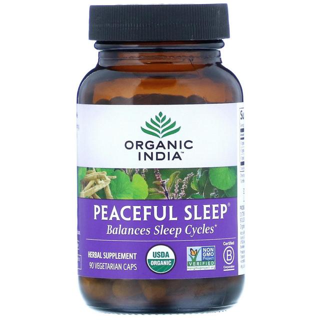 Organic India, Peaceful Sleep, 90 Vegetarian Caps on Productcaster.