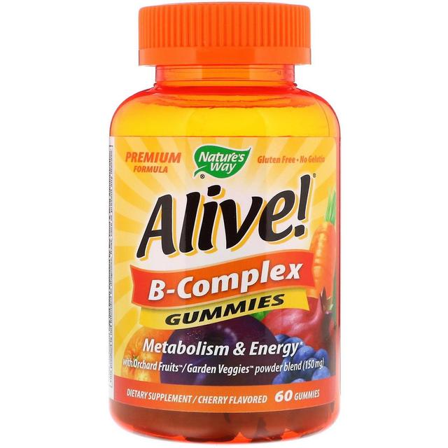 Nature's Way Natura's Way, Alive! B-Complesso, Sapore di ciliegia, 60 Gummies on Productcaster.