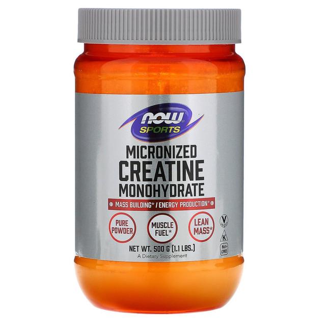 NOW Foods Now Żywność, Sport, Mikronizowany monohydrat kreatyny, 1,1 funta (500 g) on Productcaster.