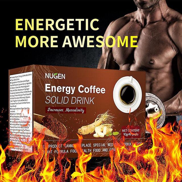 Szdkv Men's Energy Coffee, Instant Maca Coffee Powder, Energy Supplements For Men Power Male Enhance 3Pcs on Productcaster.