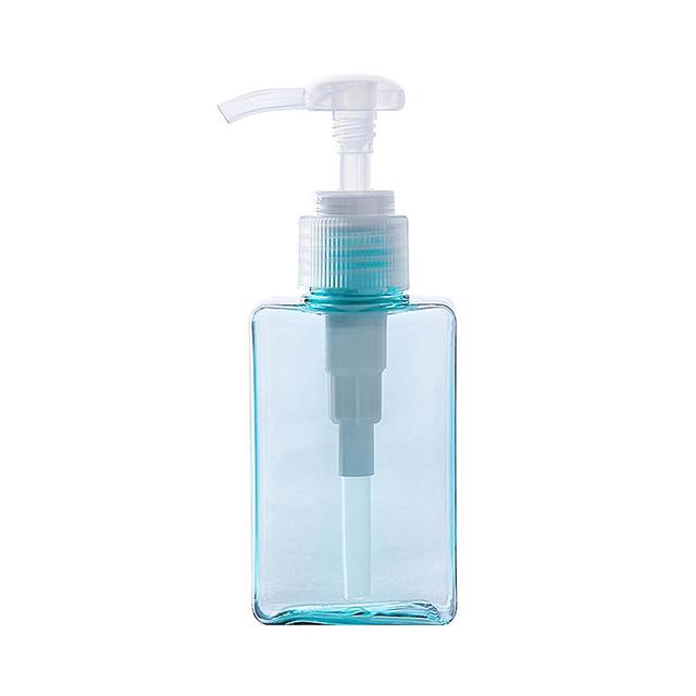 Wilitto 100/250/450ml Press Type Empty Transparent Multiple Capacities Lotion Bottle Shampoo Refillable Storage Bottle Blue 100ML on Productcaster.