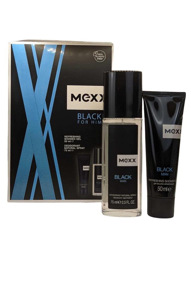 Black for Men Mexx Deodorant Natural Spray 75ml Shower Gel 50m 125ml on Productcaster.