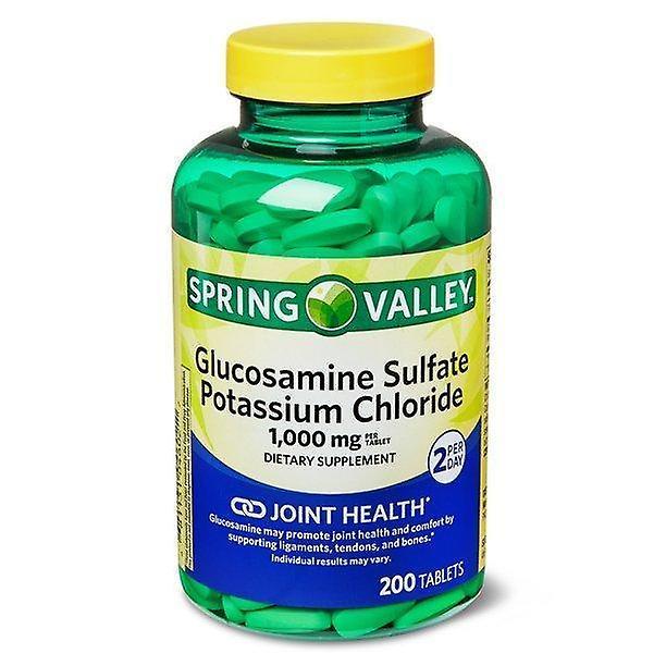 Spring valley glucosamine sulfate potassium chloride tablets, 1000mg, 200 count on Productcaster.