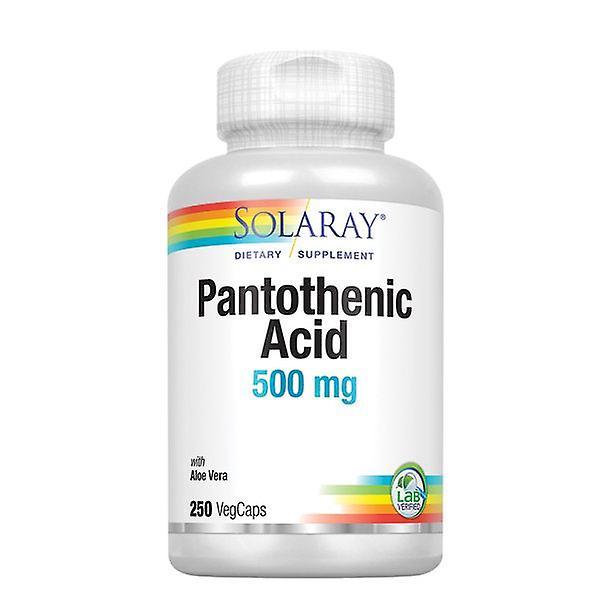 Solaray pantothenic acid 500mg | vitamin b-5 for coenzyme-a production & energy metabolism | for hair, skin 250 vegcaps on Productcaster.