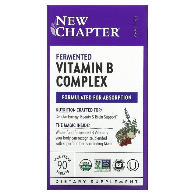 New Chapter, Fermented Vitamin B Complex, 90 Vegan Tablets on Productcaster.