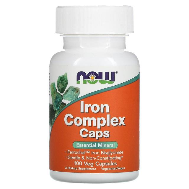 NOW Foods, Iron Complex Caps, 100 Veg Capsules on Productcaster.