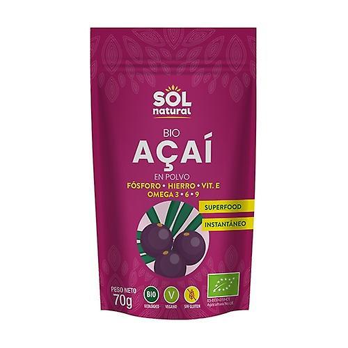 Sol Natural Açaí pulver Bio 70 g pulver on Productcaster.