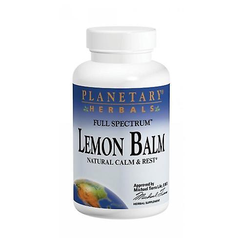 Planetary Herbals Lemon Balm Full Spectrum, 500 mg, 120 kapsli (Opakowanie 6) on Productcaster.