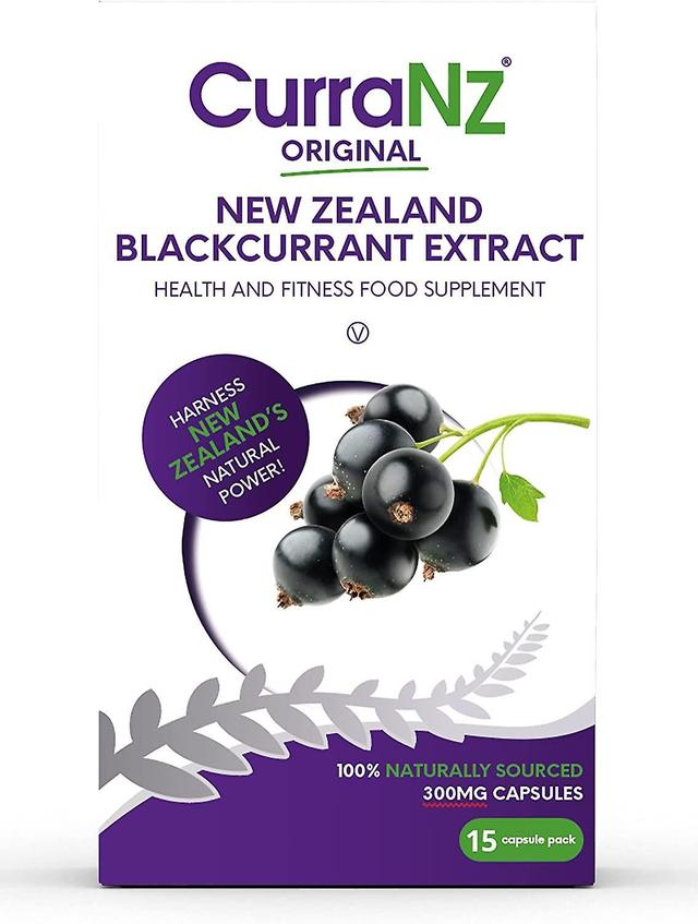 CurraNZ Natural New Zealand Blackcurrant Extract 15 Capsules on Productcaster.