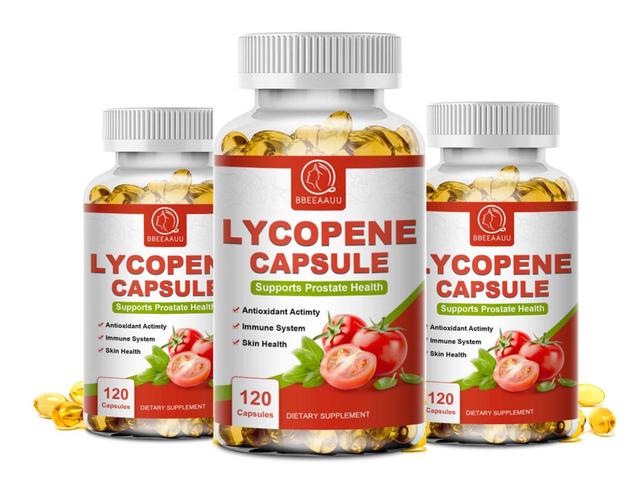 Vorallme Lycopene Capsules Tomato Extract Enhance Immunity Treatment Improve Sperm Quality Cure Prostatitis Improve Women Fertility 120pcs x3bottle on Productcaster.