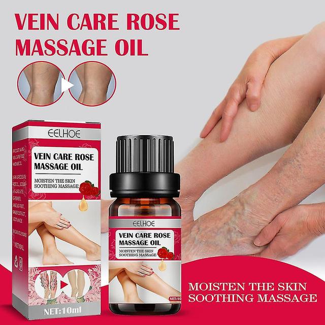 Óleo de massagem da veia rosa Alívio de varizes Vasculite flebite Aranha Dor Sérum Melhorar a circulação sanguínea Cuidados linfáticos com as pernas on Productcaster.