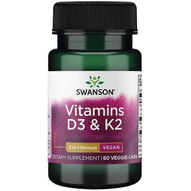 Swanson Vitamins D3 & K2 Capsules 60 on Productcaster.