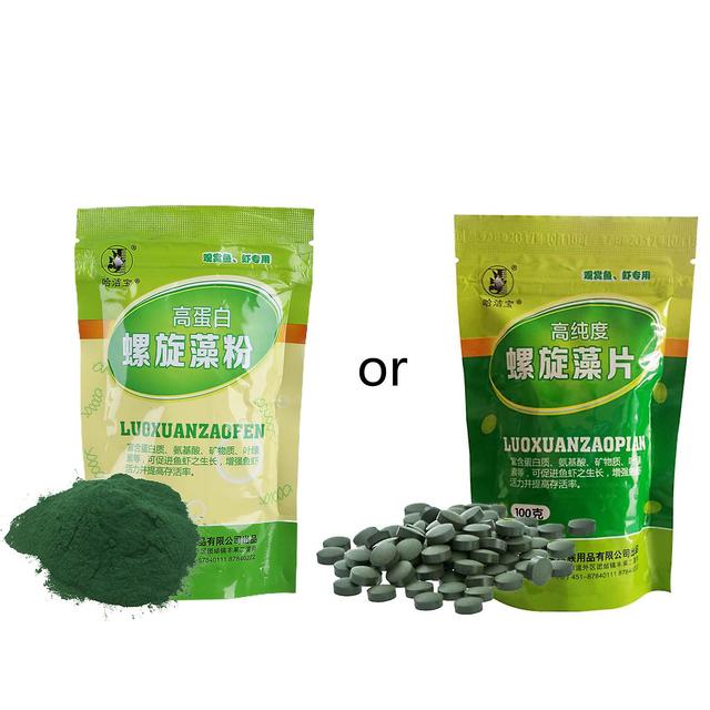 Ornamental Fish Food Spirulina-powder 3.5 Oz Blended-diet For Gold-fish on Productcaster.