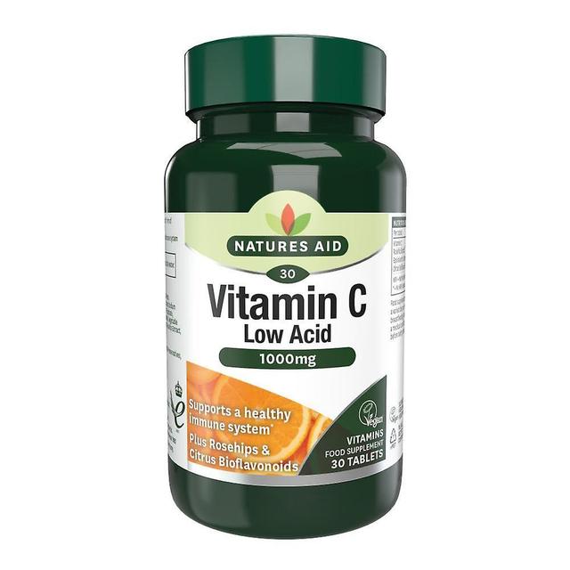 Natures aid vitamin c low acid 1000mg 30's on Productcaster.