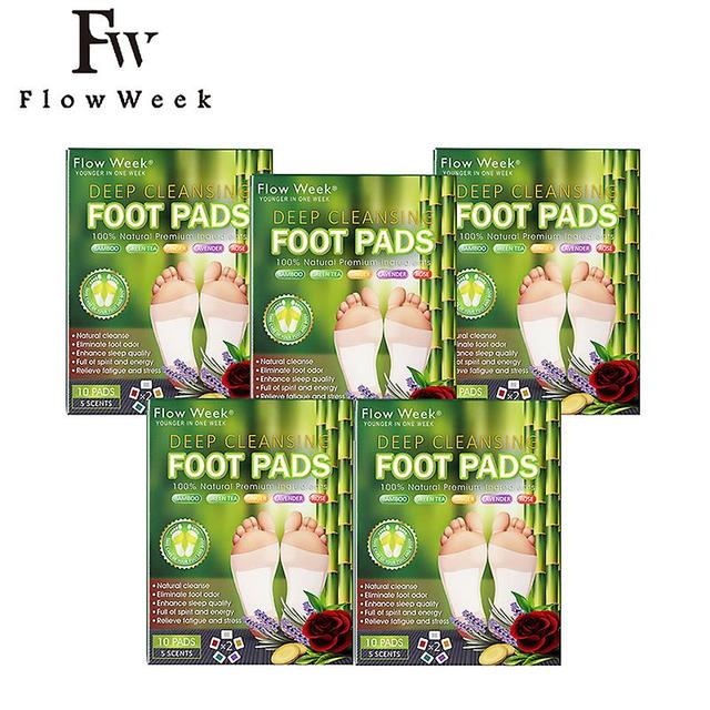 Flow -du-- Patchs For Beef-shaped Feet, Deep Cleansing Pads, For Underlined Institutes, Plants, Body Toxins 5 boxes on Productcaster.