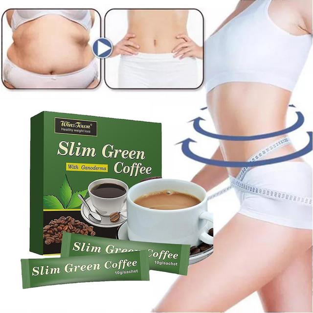 18 Teabags Slim Green Coffee With Ganoderma Control Weight Weight Tea on Productcaster.