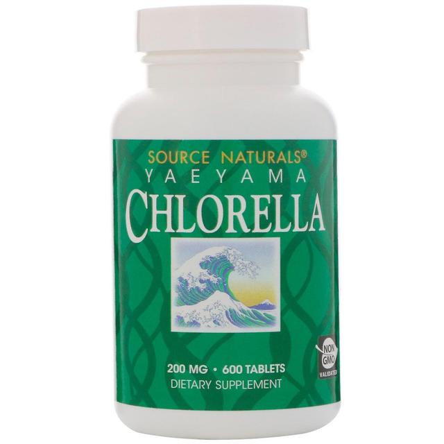 Source Naturals, Yaeyama Chlorella, 200 mg, 600 Tablets on Productcaster.