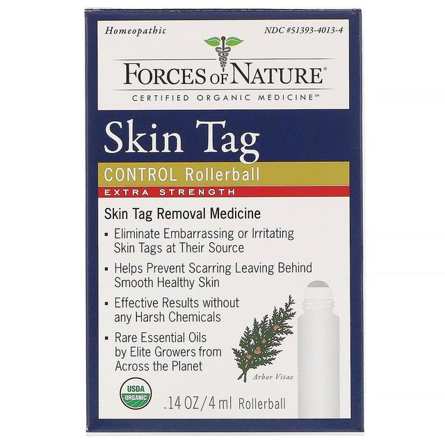 Forces of Nature, Skin Tag Control, Rollerball, Extra Strength, 0.14 oz (4 ml) on Productcaster.