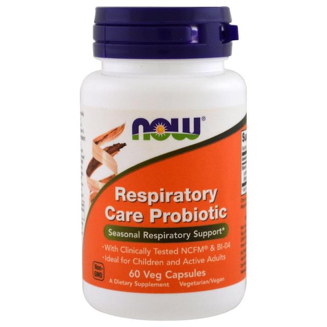 NOW Foods Nu voedingsmiddelen, Respiratory Care Probiotic, 60 Veggie Caps on Productcaster.