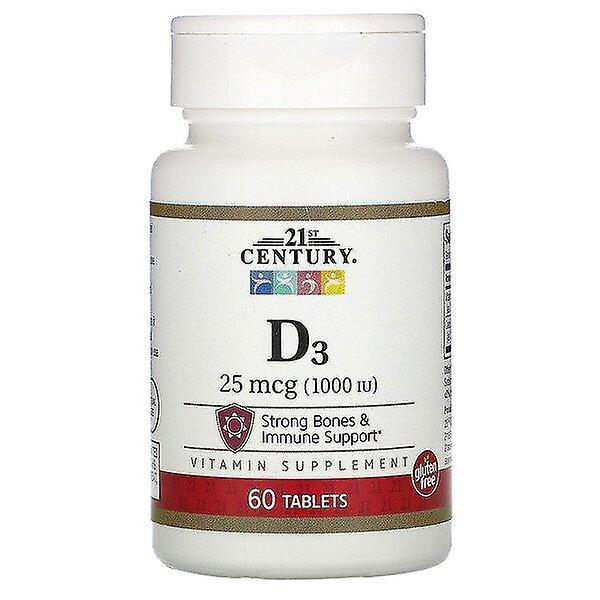 21st Century, D3, 25 mcg (1,000 IU), 60 Tablets on Productcaster.