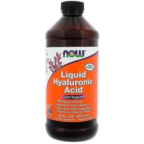 Now Foods, nestemäinen hyaluronihappo, marjamaku, 100 mg, 16 fl oz (473 ml) on Productcaster.