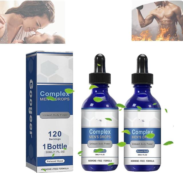 Complex Mens Drops, 30ml Complex Mens Drops, Secret Drops For Strong Men, Big Man Drops Complex Drops For Men Supplement 2pcs on Productcaster.