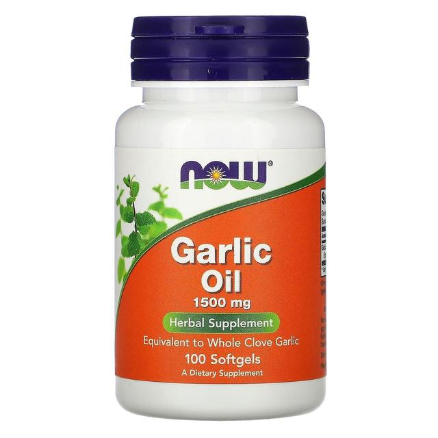 NOW Foods, Garlic Oil, 1,500 mg, 100 Softgels on Productcaster.